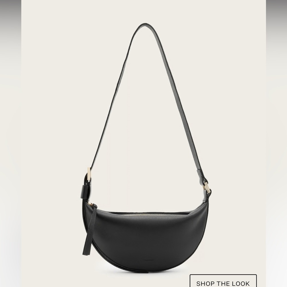 All Saints Half Moon Crossbody Bag, new condition!